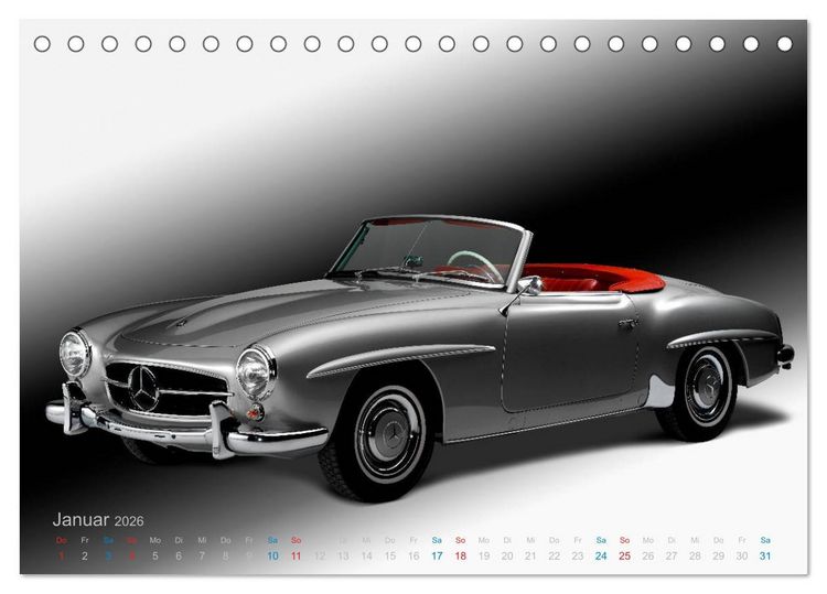 Produktbild: Zeitlose &Auml;sthetik Oldtimer-Fotografien von Wolf Kloss (Tischkalender 2026 DIN A5 quer), CALVENDO Monatskalender