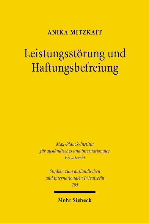 Produktbild: Leistungsst&ouml;rung und Haftungsbefreiung