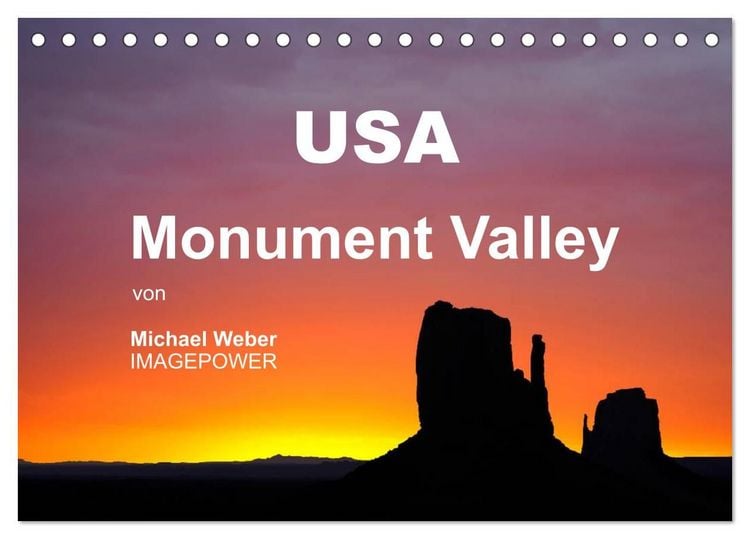 Produktbild: USA - Monument Valley (Tischkalender 2027 DIN A5 quer), CALVENDO Monatskalender
