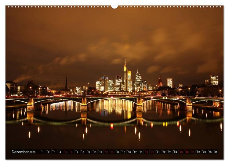 Produktbild: Main Frankfurt (hochwertiger Premium Wandkalender 2026 DIN A2 quer), Kunstdruck in Hochglanz