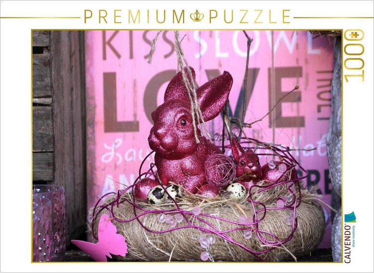 Produktbild: CALVENDO Puzzle Osterdekoration | 1000 Teile Lege-Gr&ouml;&szlig;e 64x48cm Foto-Puzzle f&uuml;r gl&uuml;ckliche Stunden