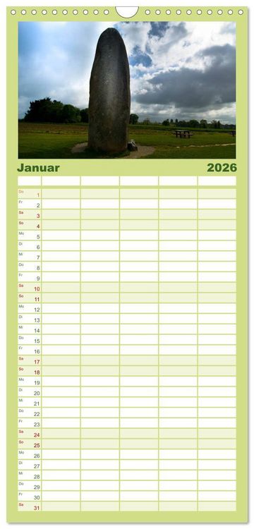 Produktbild: Familienplaner 2026 - Die Sch&ouml;nheit der Bretagne mit 5 Spalten (Wandkalender, 21 x 45 cm) CALVENDO
