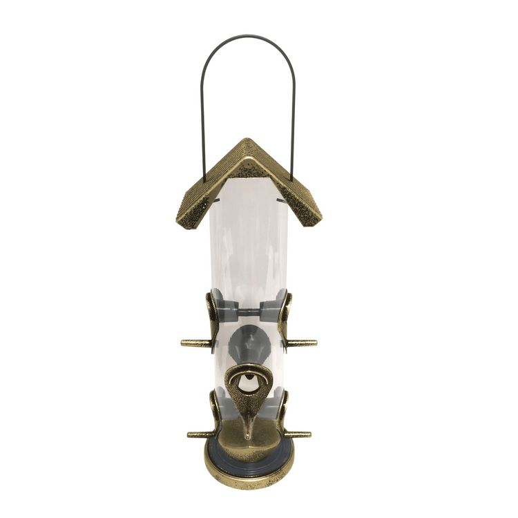 Produktbild: HTI-Living Vogelfutterspender Nessa, R&ouml;hre, metallic gold