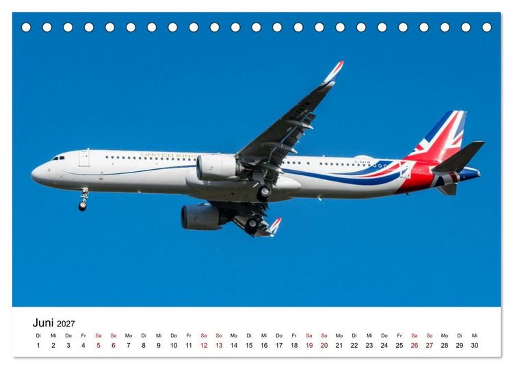 Produktbild: Airbus A320 Das Brot und Butter Flugzeug (Tischkalender 2027 DIN A5 quer), CALVENDO Monatskalender