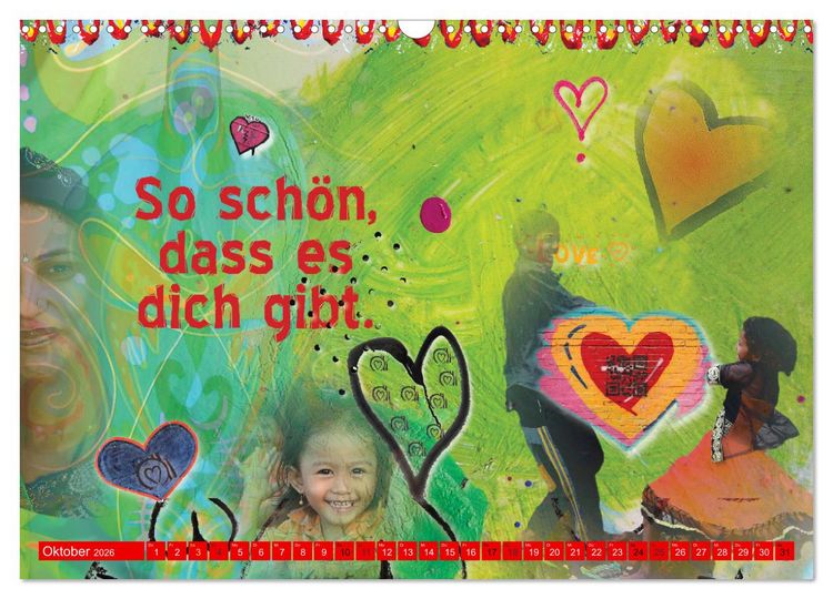 Produktbild: So sch&ouml;n, dass es dich gibt (Wandkalender 2026 DIN A3 quer), CALVENDO Monatskalender