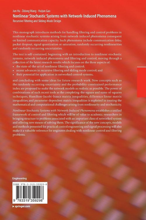 Produktbild: Nonlinear Stochastic Systems with Network-Induced Phenomena