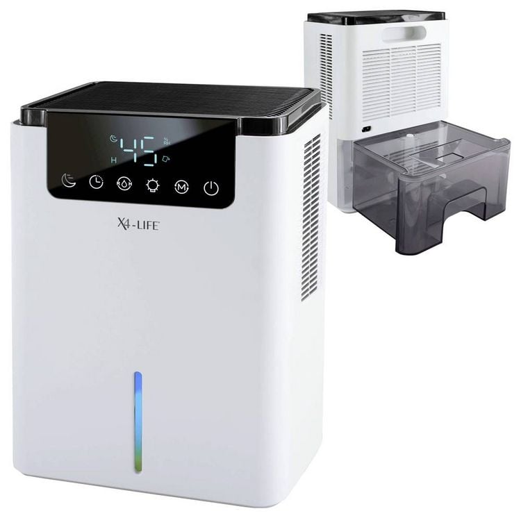 Produktbild: X4-LIFE D2 Luftentfeuchter 20m&sup2; 60W 0.7 l/Tag Schwarz