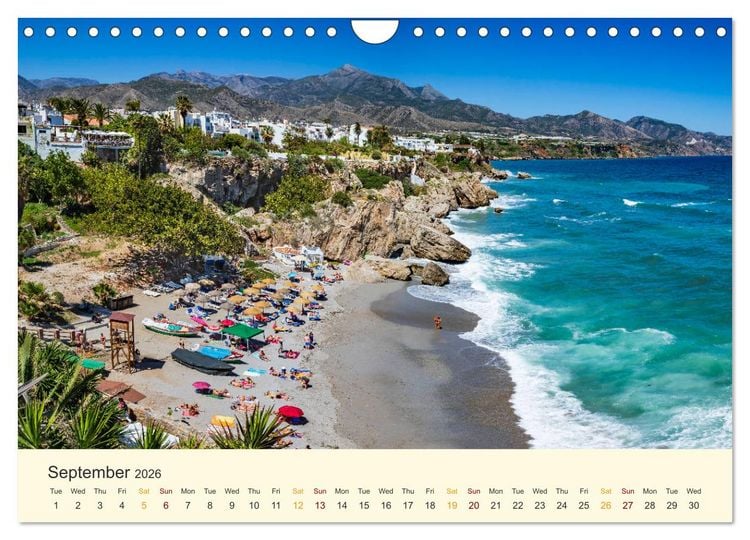 Produktbild: Costa del Sol - the sunny side of Andalusia (Wall Calendar 2026 DIN A4 landscape), CALVENDO 12 Month Wall Calendar