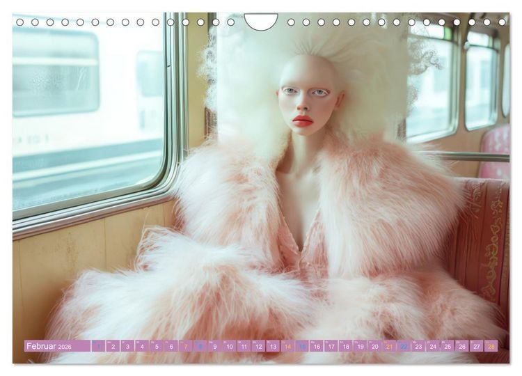 Produktbild: Albino Frauen - Kunstvolle Werke (Wandkalender 2026 DIN A4 quer), CALVENDO Monatskalender