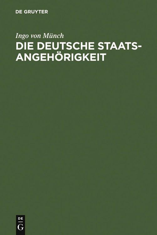 Produktbild: Die deutsche Staatsangeh&ouml;rigkeit