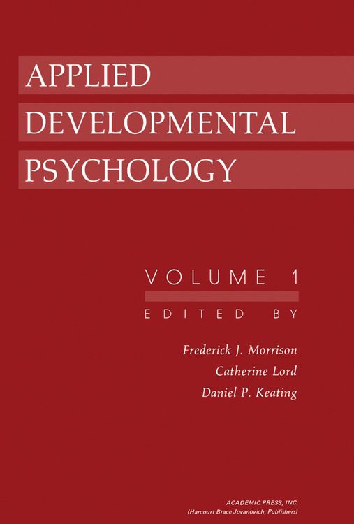 Produktbild: Applied Developmental Psychology