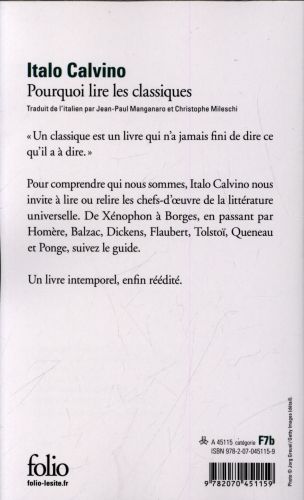 Produktbild: Pourquoi lire les classiques
