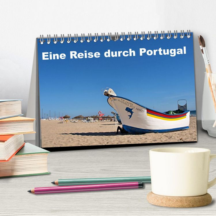 Produktbild: Eine Reise durch Portugal (Tischkalender 2026 DIN A5 quer), CALVENDO Monatskalender