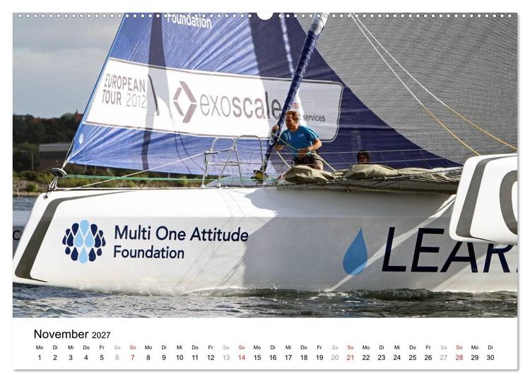 Produktbild: Gigantische Segel-Trimarane (hochwertiger Premium Wandkalender 2027 DIN A2 quer), Kunstdruck in Hochglanz