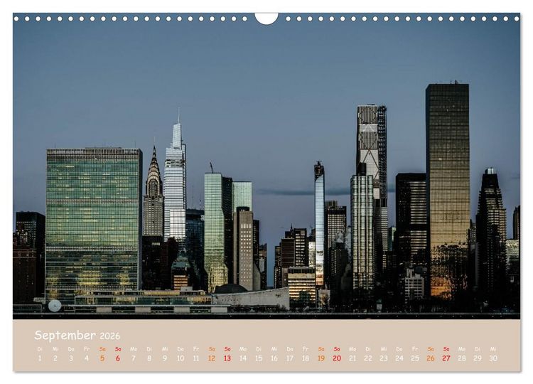 Produktbild: City Lights &ndash; New York im Fokus (Wandkalender 2026 DIN A3 quer), CALVENDO Monatskalender