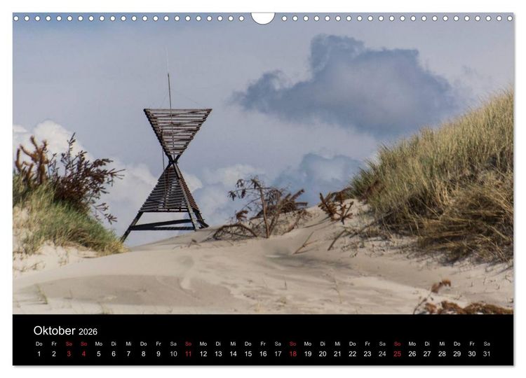 Produktbild: D&auml;nemark - Umgebung von Hvide Sande (Wandkalender 2026 DIN A3 quer), CALVENDO Monatskalender