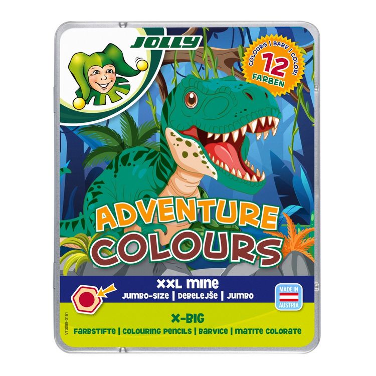 Produktbild: JOLLY Buntstifte X-BIG Adventure Colours 12er Metall Etui