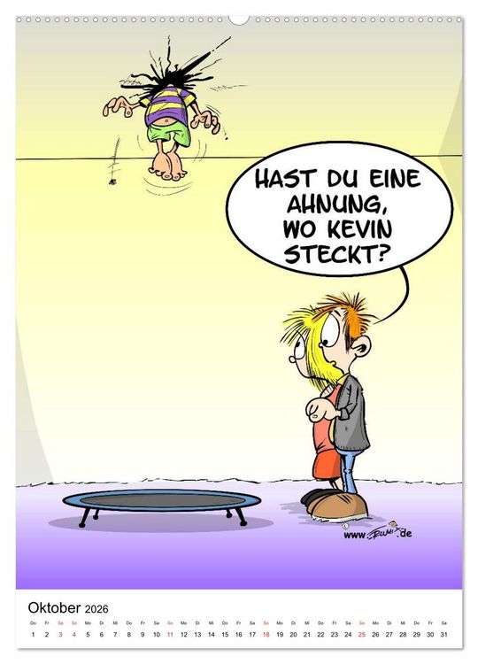 Produktbild: Trumix Cartoons - Nichts geht mehr (hochwertiger Premium Wandkalender 2026 DIN A2 hoch), Kunstdruck in Hochglanz