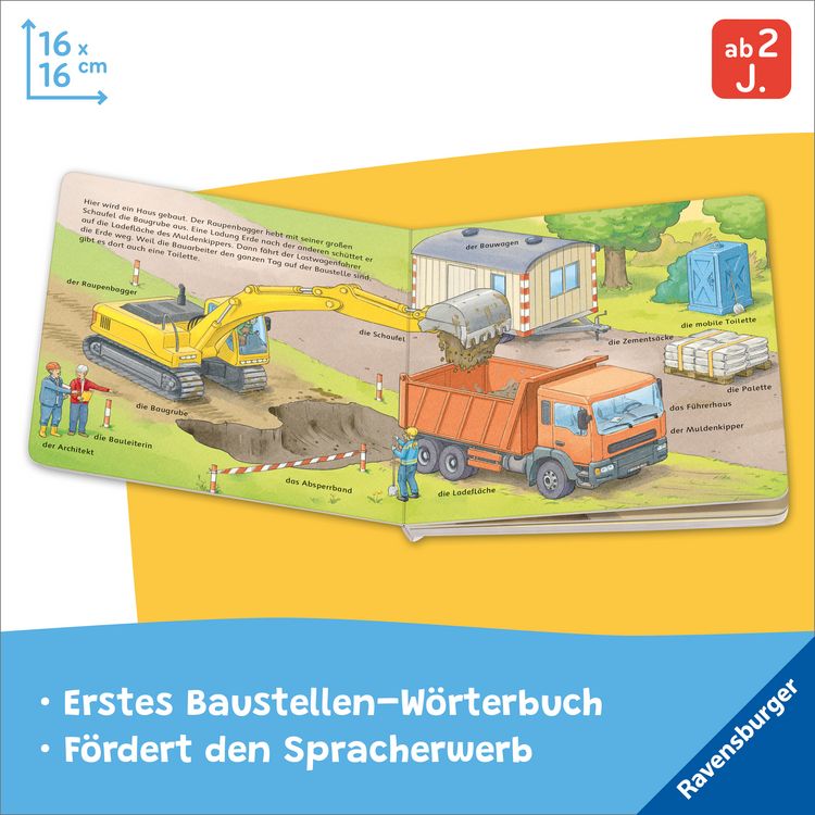 Produktbild: Mein Bilder-W&ouml;rterbuch: Auf der Baustelle