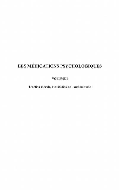 Produktbild: Medications psychologiques t.1