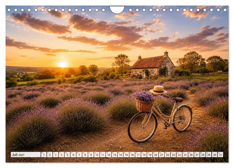 Produktbild: Landhauspoesie im Cottage-Stil (Wandkalender 2027 DIN A4 quer), CALVENDO Monatskalender