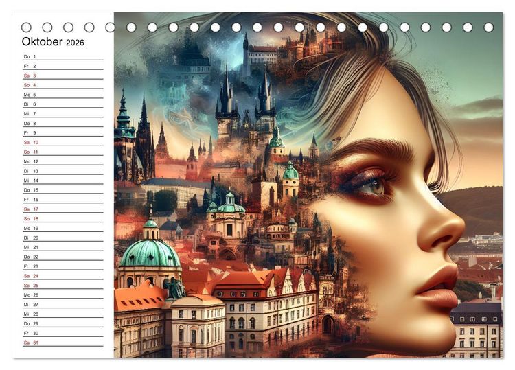 Produktbild: Metropolengesichter (Tischkalender 2026 DIN A5 quer), CALVENDO Monatskalender
