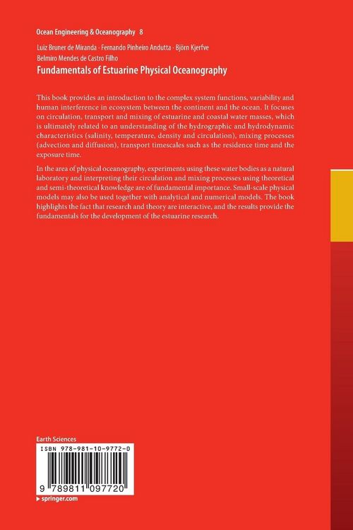 Produktbild: Fundamentals of Estuarine Physical Oceanography