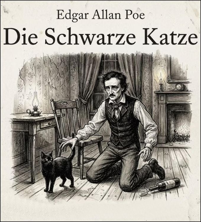 Produktbild: Edgar Allan Poe: Der schwarze Kater. Ein Meisterwerk der Schauerliteratur vom Meister des Horrors.