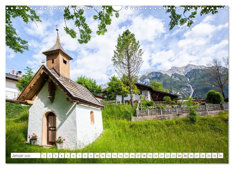 Produktbild: Kapellen im Tiroler Leutaschtal (Wandkalender 2026 DIN A3 quer), CALVENDO Monatskalender