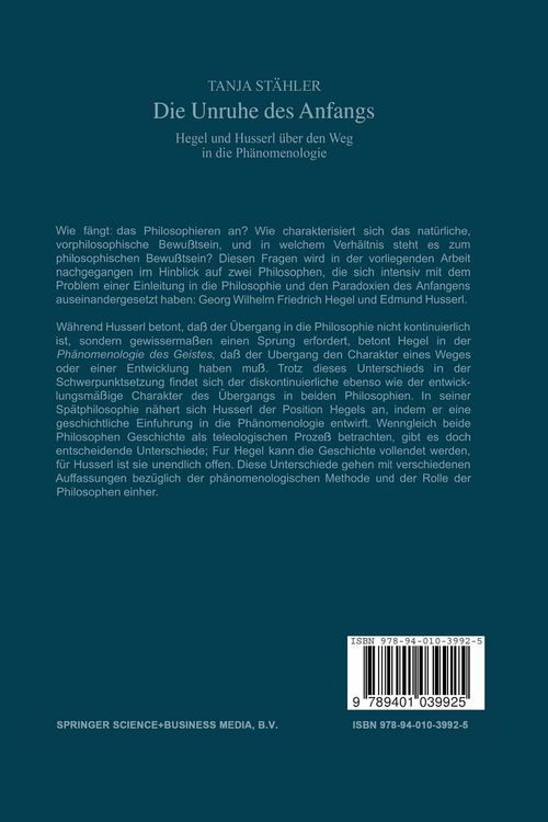 Produktbild: Die Unruhe Des Anfangs