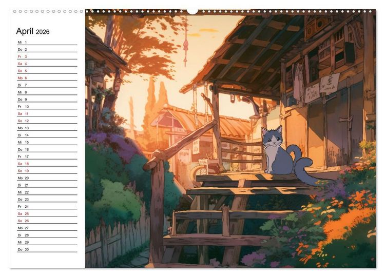 Produktbild: Anime Traumwelten (Wandkalender 2026 DIN A2 quer), CALVENDO Monatskalender