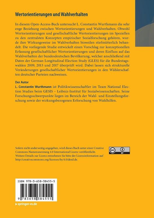Produktbild: Wertorientierungen und Wahlverhalten