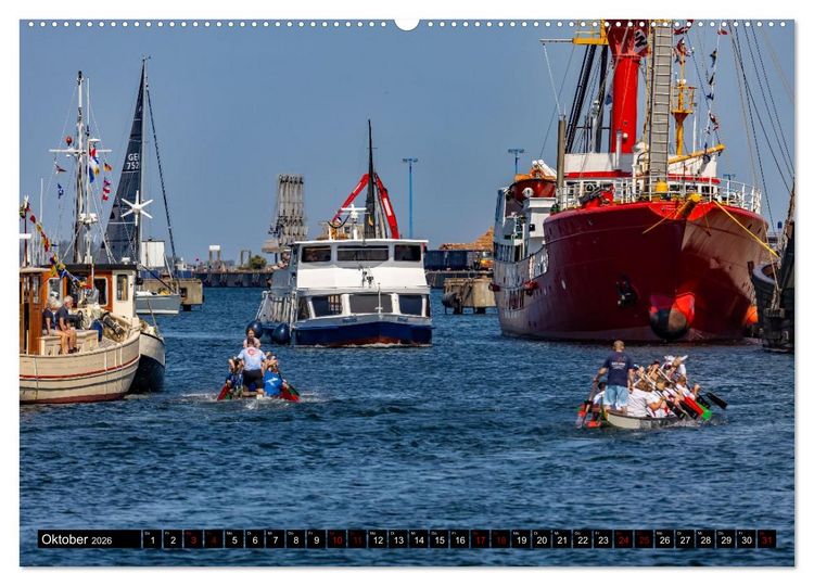 Produktbild: Feuerschiff Elbe 1 - In der Hansestadt Wismar (Wandkalender 2026 DIN A2 quer), CALVENDO Monatskalender