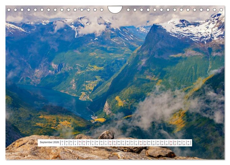 Produktbild: Norwegen - ein traumhaftes Reiseziel (Wandkalender 2026 DIN A4 quer), CALVENDO Monatskalender