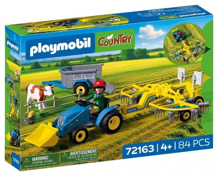Produktbild: Kleiner Traktor mit Heuschwader