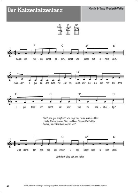 Produktbild: 100 Kinderlieder f&uuml;r Ukulele