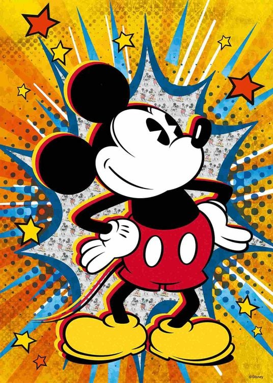 Produktbild: Ravensburger Puzzle 12000472 - Retro Mickey - 1000 Teile Mickey Mouse Puzzle f&uuml;r Disney-Fans ab 14 Jahren