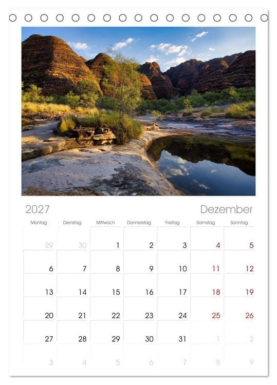 Produktbild: Tischplaner 2027 - Roadtrip durchs Outback - Australiens wilde Seele (A5 Tischkalender zum Aufstellen) CALVENDO