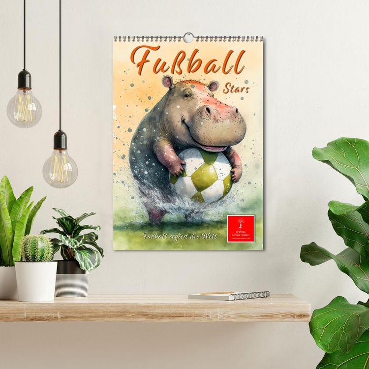 Produktbild: Fu&szlig;ball Stars - Fu&szlig;ball regiert die Welt (Wandkalender 2026 DIN A3 hoch), CALVENDO Monatskalender