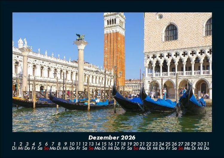 Produktbild: Venedig 2026 Fotokalender DIN A5