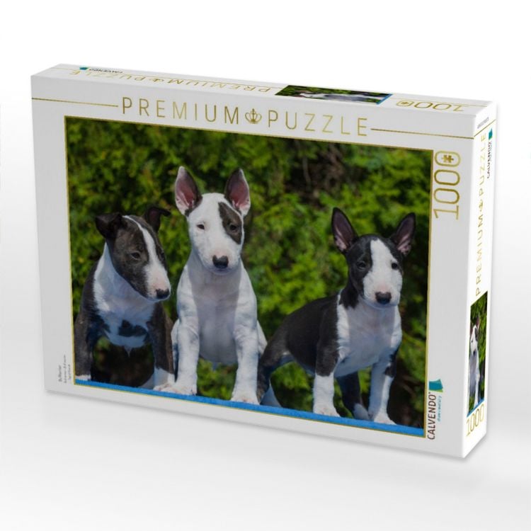 Produktbild: CALVENDO Puzzle Bullterrier | 1000 Teile Lege-Gr&ouml;&szlig;e 64x48cm Foto-Puzzle f&uuml;r gl&uuml;ckliche Stunden