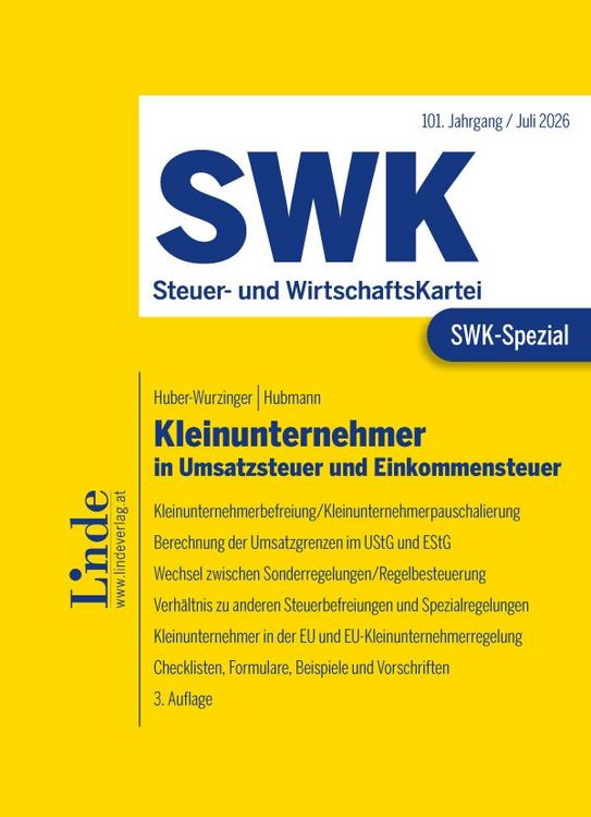 Produktbild: SWK-Spezial Kleinunternehmer in Umsatzsteuer und Einkommensteuer