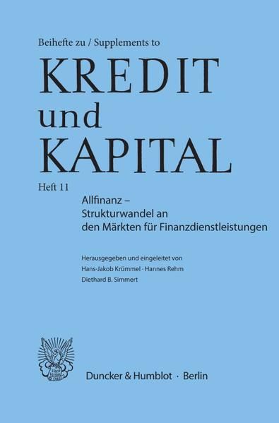 Produktbild: Allfinanz &ndash; Strukturwandel an den M&auml;rkten f&uuml;r Finanzdienstleistungen.