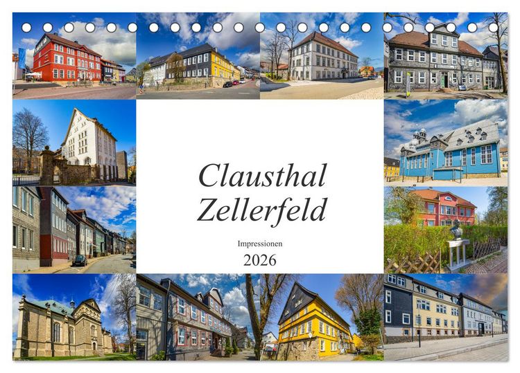 Produktbild: Clausthal Zellerfeld Impressionen (Tischkalender 2026 DIN A5 quer), CALVENDO Monatskalender