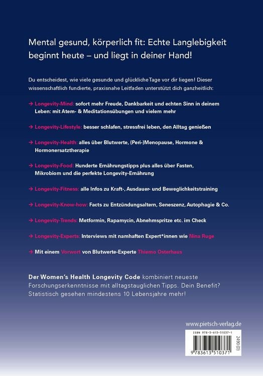 Produktbild: Der Women's Health Longevity-Code