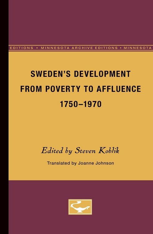 Produktbild: Sweden's Development From Poverty to Affluence, 1750-1970