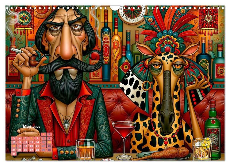 Produktbild: Tierisch extravagant (Wandkalender 2027 DIN A3 quer), CALVENDO Monatskalender