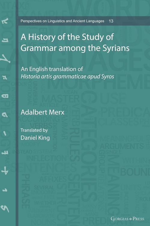Produktbild: A History of the Study of Grammar among the Syrians