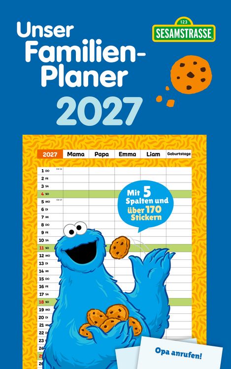 Produktbild: Familienplaner Kr&uuml;melmonster 2027