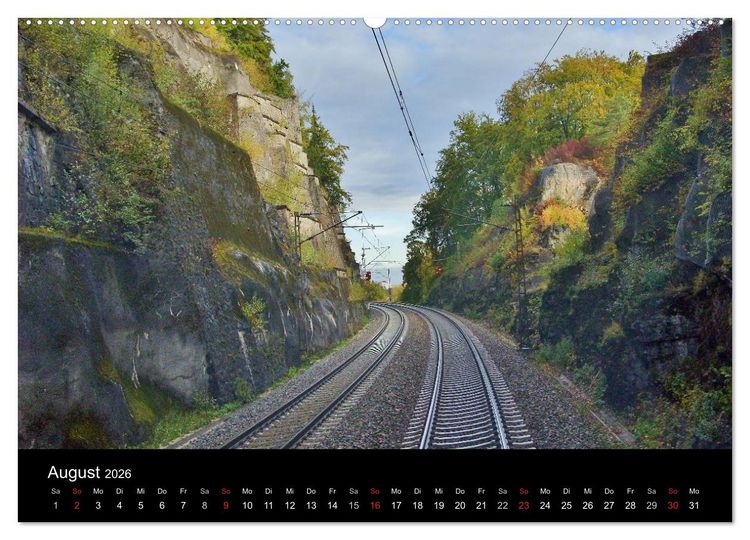 Produktbild: Lokf&uuml;hrerperspektiven (Wandkalender 2026 DIN A2 quer), CALVENDO Monatskalender